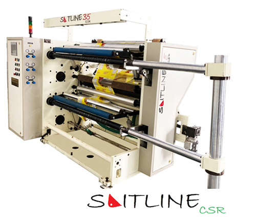 Center Surface Slitter Rewinder Machine